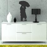 Example of wall stickers: Amoureux sous la Pluie (Thumb)